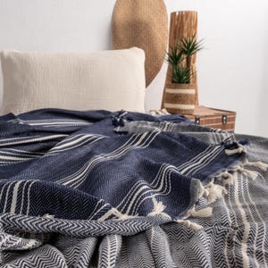 Baumwolle Decke, King Size Decke, Erwachsene Decke, Quaste Decke, Bettdecke, Königin Decke, Boho Decke