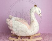 newborn girl  Digital prop Background Backdrop Princess swan rocker chair
