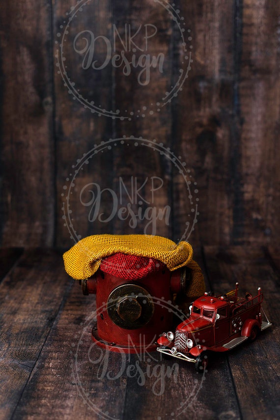 Pompier Nouveau Ne Digital Prop Background Fond Dincendie Etsy