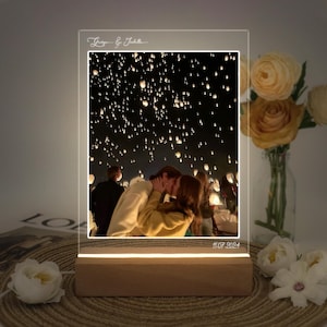 Custom Photo LED Light,Photo Collage Lamp,Personalized Acrylic Picture Frame, Gift for Couple, Christmas Gift, Gift for Her Him Friends