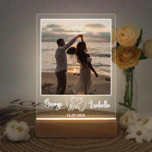 Custom Photo LED Light,Photo Collage Lamp,Personalized Acrylic Picture Frame, Gift for Couple, Christmas Gift, Gift for Her Him Friends