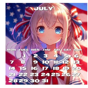 Afdrukbare kalender 2025, anime bureaukalender, afdrukbare kalender 2025, animekalender, animekalender 2025, anime 2025