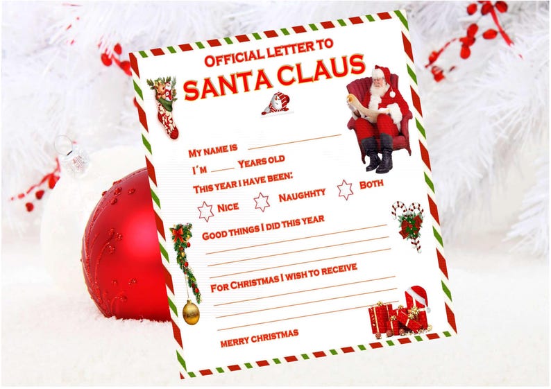 Letters To Santa Kit - Christmas Wish List For Kids, Includes Letter To Santa & Reply, 2 Envelopes, Made In USA - View #9