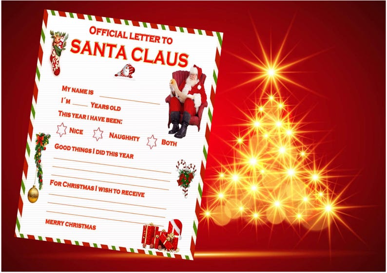 Letters To Santa Kit - Christmas Wish List For Kids, Includes Letter To Santa & Reply, 2 Envelopes, Made In USA - View #10