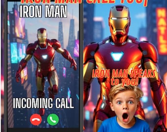 ZAPROSZENIE URODZINOWE IRONMAN, spersonalizowane zaproszenie Ironman, edytowalne zaproszenie z filmem Ironman, zaproszenie superbohatera