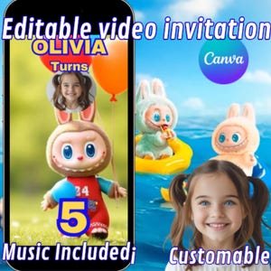 LABUBU BIRTHDAY INVITATION, labubu video invitation, labubu video editable invitation, labubu canva editable invitation, birthday invitation
Birthday invitation
birthday edita canva
digital invitation
birthday
invitation
digital canva
digital template
video invitation
editable invitation
birthday cards
labubu
labubu invitation
labubu clothes