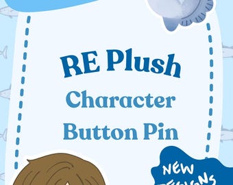 PREORDER | Resident Evil Character Plush Buttons | Leon, Jill, Carlos, Ada, Wesker (2.2 Inch)