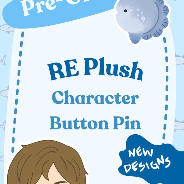PREORDER | Resident Evil Character Plush Buttons | Leon, Jill, Carlos, Ada, Wesker (2.2 Inch)
