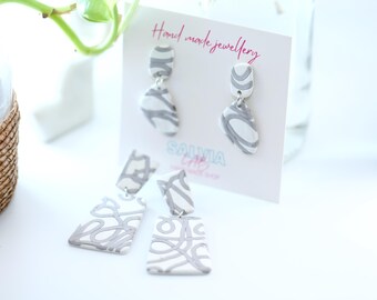 clay earrings pop fluo neon