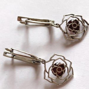 Earrings Zircons Ukrainian original production Sterling Silver 925