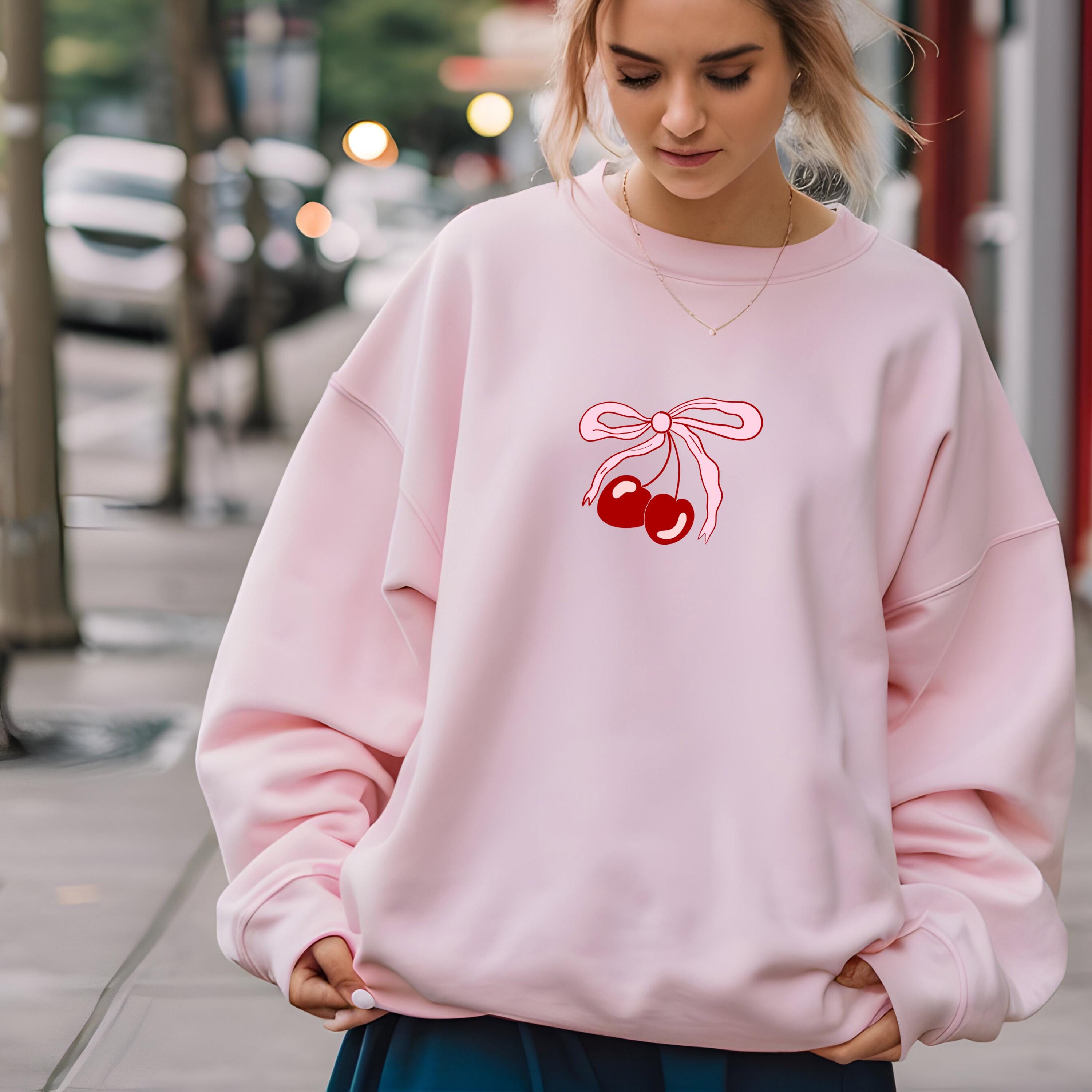 Cherry Bow Pullover