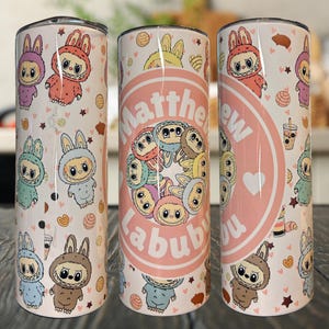 Custom Kawaii Monster Tumbler: 20oz Stainless Steel Drinkware