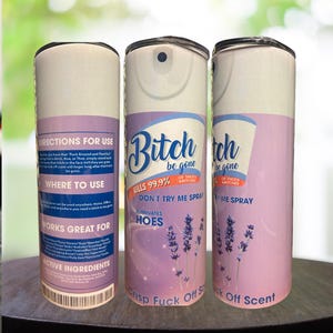 Custom Name Bitch Spray Tumbler | Funny Gag Gift