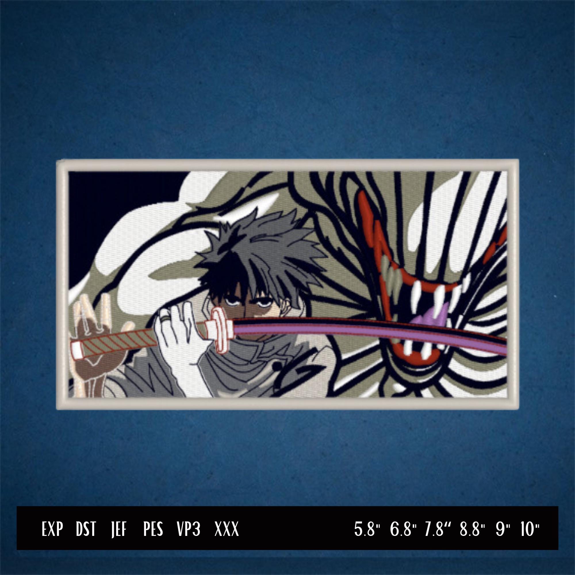 Yuta Okkotsu Embroidery File, Yuta and Rika Embroidery File, Anime