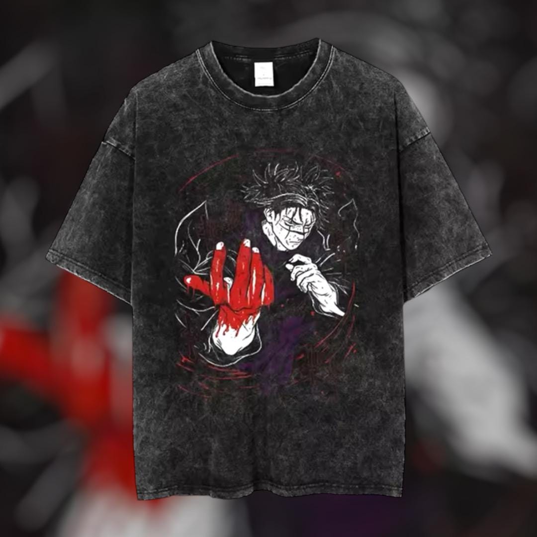 Anime Inspired Washed T-shirt - More Styles in Shop! - Etsy