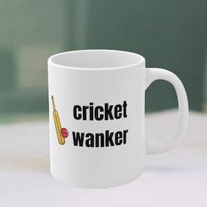 Cricket W * nker Becher, Cricket Spieler Geschenke, Rude Cricket Geschenk, unhöflicher lustiger Witz Becher, bester Cricketspieler aller Zeiten, Kollege Mitarbeiter Geburtstagsgeschenk