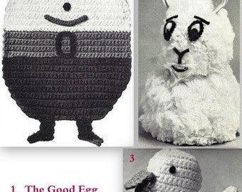 Easter Egg-Bunny-Quacker 3 Patterns- 2 Crochet - 723151