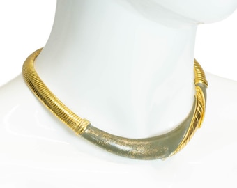 UNGARO Paris Gold Necklace Vintage 80s 90s
