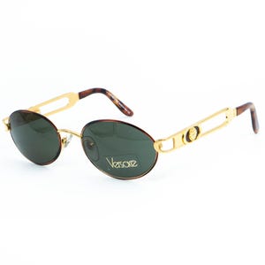 GIANNI VERSACE MOD 3130 Oval Gold Sunglasses Vintage