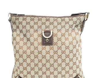 GUCCI GG 131326 Canvas Shoulder Crossbody Bag Vintage 00s