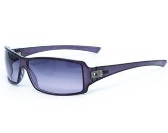 GUCCI GG 2515 Strass Rectangle Purple Sunglasses Vintage