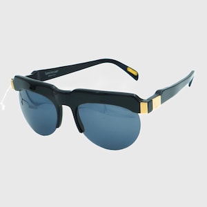 GIANNI VERSACE Mod 397 Ultra Rare Black Sunglasses Vintage