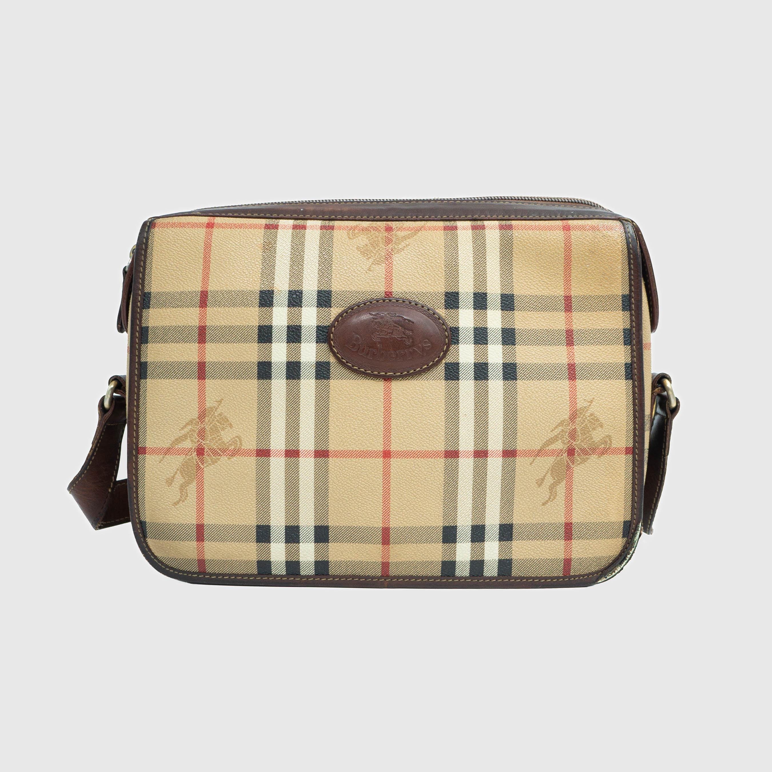 BURBERRY Check Monogram Shoulder Bag Vintage 80s 90s - Etsy