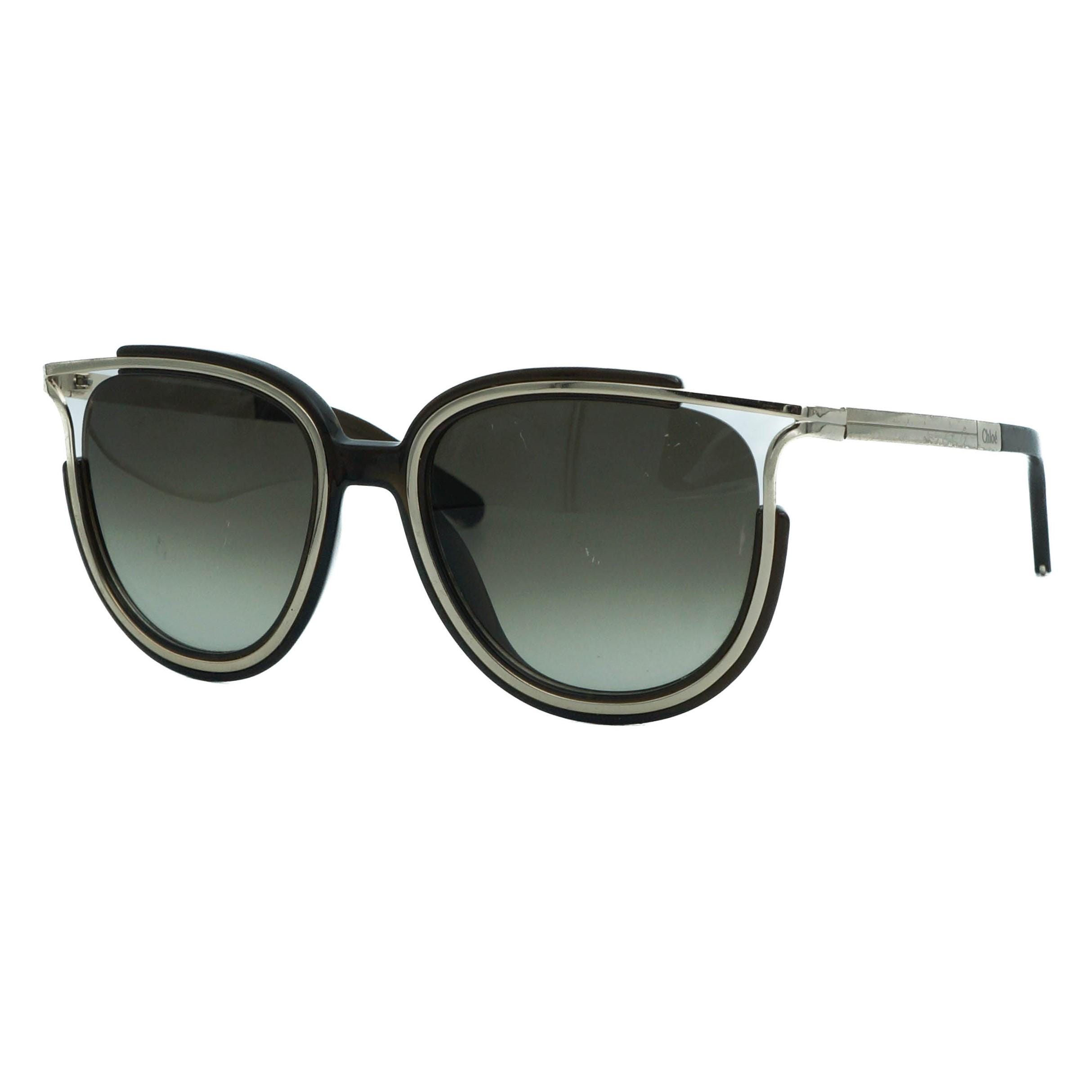 【関税込み】CHLOE SUNGLASSES WOMAN RECYCLED Chloé Eyewear oval-frame recycled-acetate Sunglasses | Brown