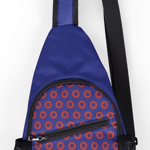 Phish Stylish Chest Bag, Trendy Sling Backpack, Everyday Crossbody Bag, Unique AOP Design, Perfect for Travel and Festivals