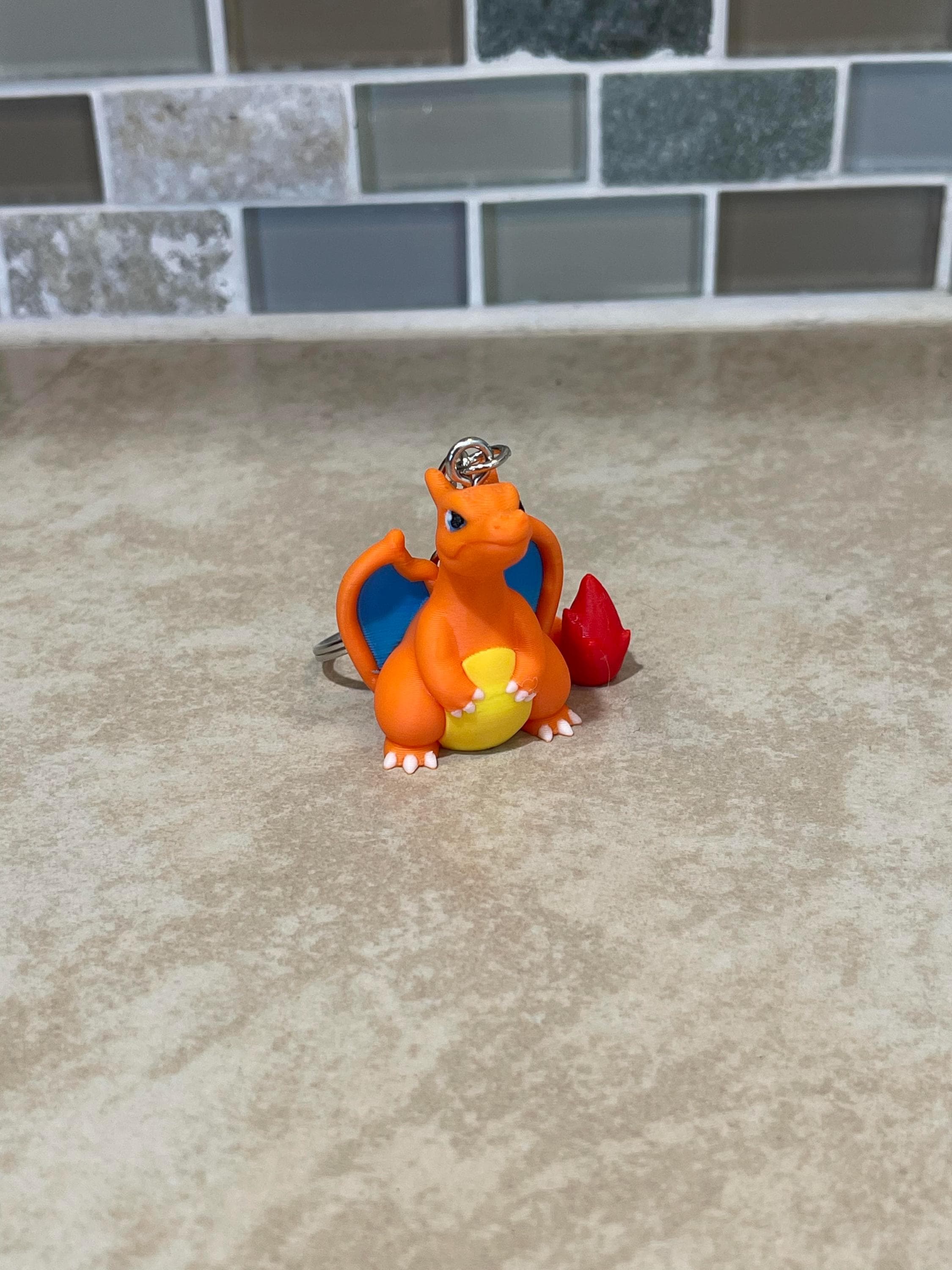 Glurak 3D gedruckter Schlüsselbund/MiniFig