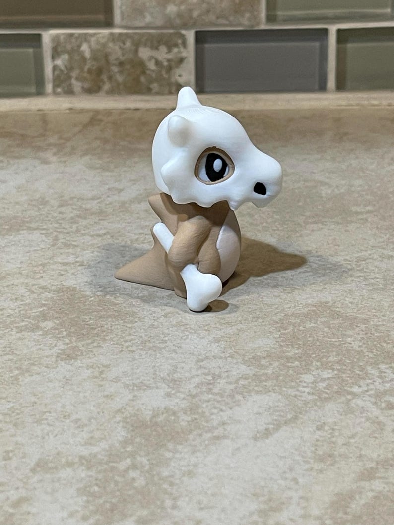Cubone 3D Printed Keychain/minifig - Etsy