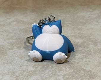 Snorlax 3D Gedruckter Schlüsselanhänger / Minifigur