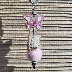 Accesorio con forma de mariposa para asa de vaso o vaso con diseño brillante para Stanley, Yeti y más