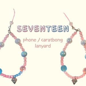 SEVENTEEN Phone Lanyard | Caratbong Lightstick Strap, Kpop Keychain Gift