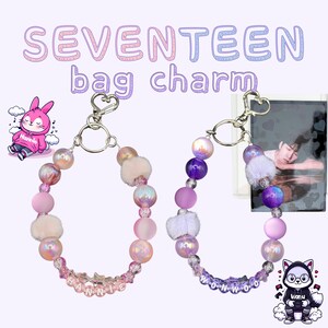 SEVENTEEN Mitglied Taschenanhänger | Benutzerdefinierte Kpop Schlüsselbund, Fotokarte & Telefon Charm Option