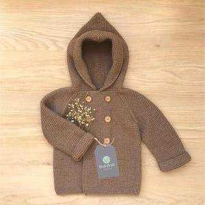 Knit Winter Sweater with Hoodie | Wool Sweater with Hoodie | Knit Hooded Sweater | Knit Kids Cardigan | Toddler Gifts | Toddler Outfits
