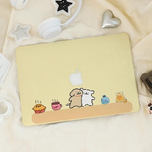 Cute Happy Puppy Cartoon Macbook Pro 13 inch Case |Hard Friendship Laptop Case Cover for Macbook Air 13/11 Pro 13/14/15/16 2020 2021 M2 2022