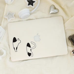 Curious Cat Macbook Pro 13 Zoll Hülle | Hart Laptop Tasche für Macbook Air 13/11 Pro 13/14/15/16 2023 2024 M1 M2 2025 | Niedliche Laptop Case Cover