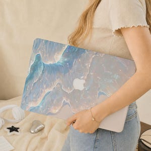 Dreamy Beach New Mac-hoes | Beschermende laptophoes voor Macbook Air 15/13/11 Pro 13/14/15/16 2020 2021 M4 2022 | Vintage koffer