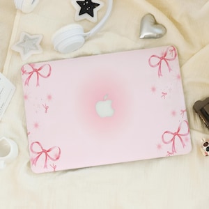 Pink Bows Collage Macbook Pro 13 inch Case | Hard Laptop Case for Macbook Air 13/11 Pro 13/14/15/16 2023 2024 M2 2025 | Laptop Case Cover