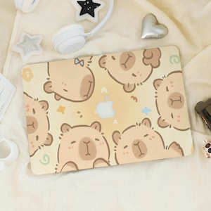 Cute Capybara Cartoon Macbook Pro 13 inch Case |Hard Friendship Laptop Case Cover for Macbook Air 13/11 Pro 13/14/15/16 2020 2021 M2 2022 M4