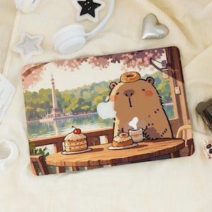 Cartoon Capybara Macbook Pro 13 inch Case | Hard Laptop Case for Macbook Air 13/11 Pro 13/14/15/16 2020 2021 M1 M2 2022 | Laptop Case Cover