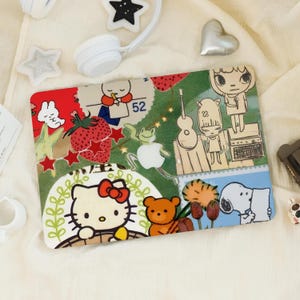Cartoon Collage Aesthetic Macbook Pro 13 inch Case | Hard Laptop Case for Macbook Air 13/11 Pro 13/14/15/16 2024 M2 2025 | Laptop Case Cover