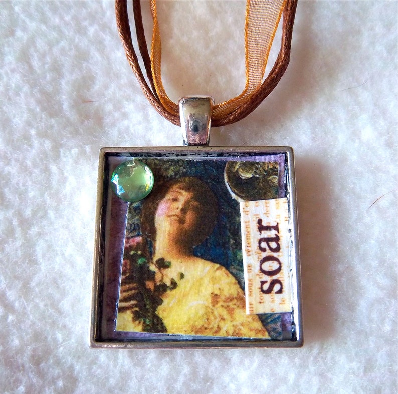 Soar Collage Pendant Necklace No.21 image 1