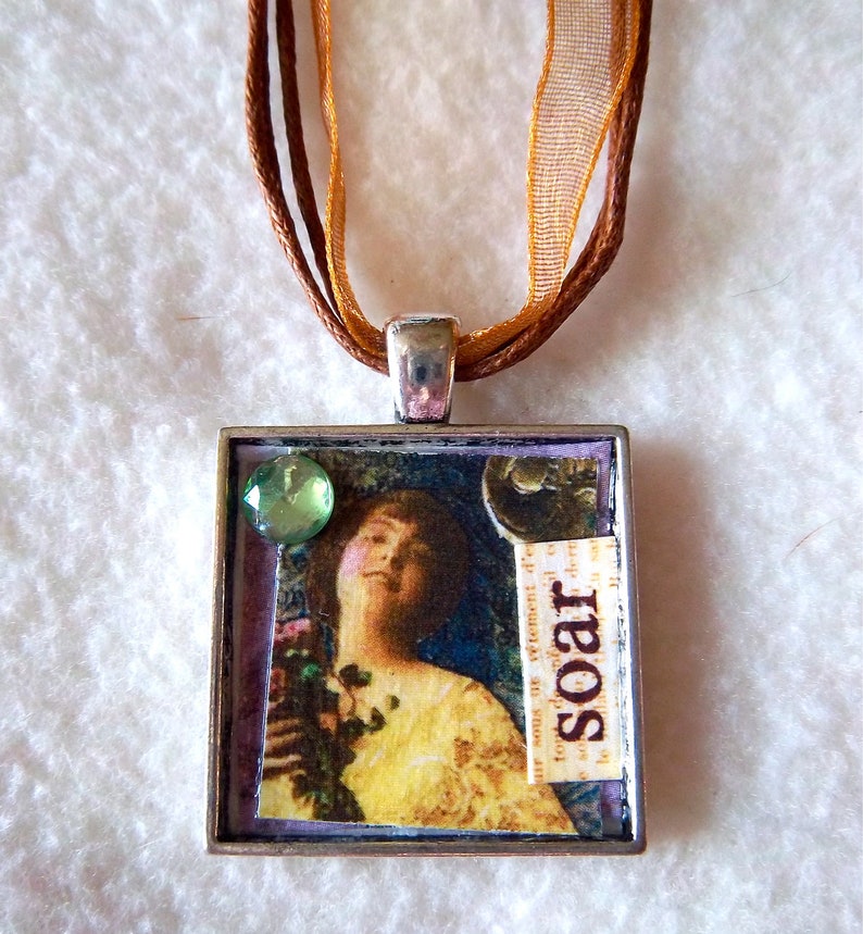 Soar Collage Pendant Necklace No.21 image 4