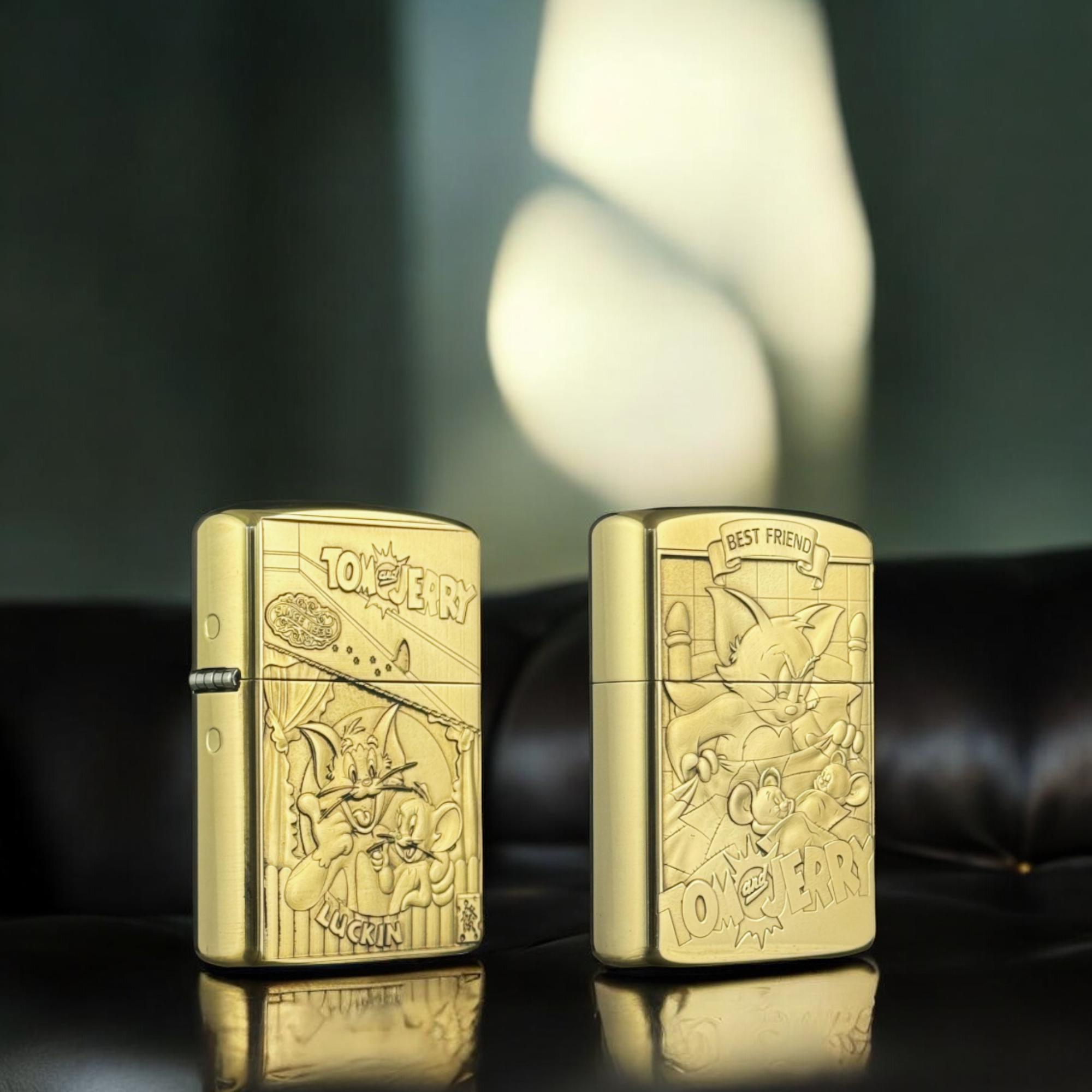 トムとジェリー ジッポーライター：真鍮製、アニメコレクターズ