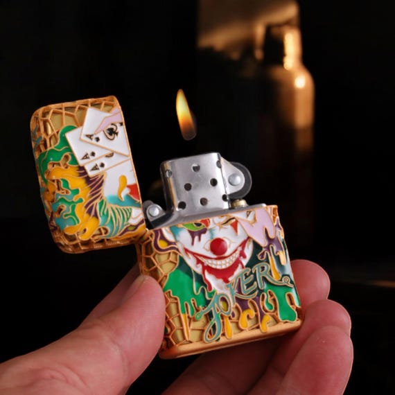 Briquet Zippo Collection Joker - Moderne, Rechargeable, Fabrication Américaine, Neuf