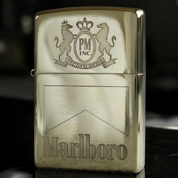 Authentic Marlboro Zippo Lighter - Iconic Cigarette Brand