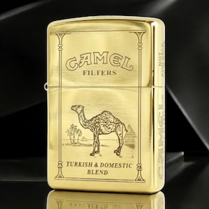 Zippo Camel Hard Pack Lighter | Limited Edition Collectible | Unique Zippo Gift for Smokers | Vintage-Inspired Camel Design