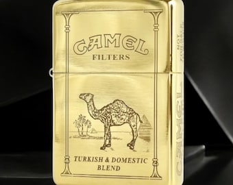 Zippo Camel Hard Pack Lighter | Limited Edition Collectible | Unique Zippo Gift for Smokers | Vintage-Inspired Camel Design